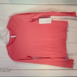 Athleta Coral Long Sleeve Top size xxs